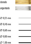 Craft Wire est�n disponible en dorado / agentado