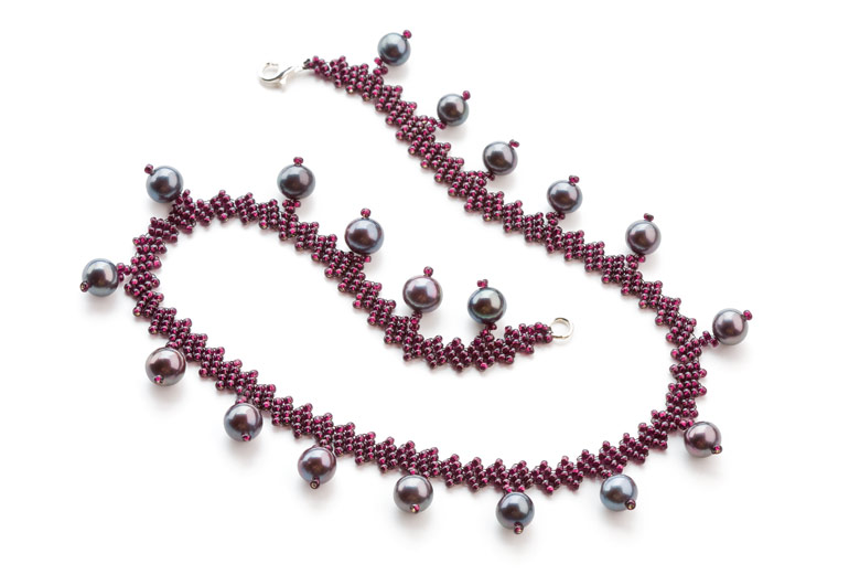 Example of use, Bohemian Rocailles: Necklace