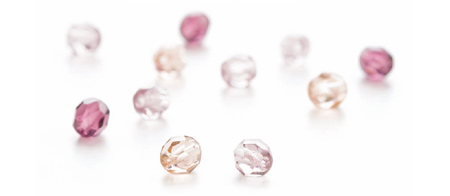 Perlas cristal pulidas a fuego