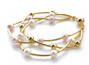 Exemple d'usage Perles de culture d’eau: Bracelet